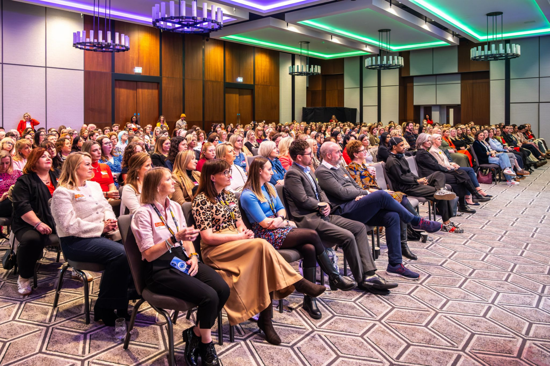 A packed room of attendees at the She Who International Women's Day event in Wales